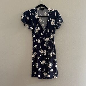 Floral Dress in Navy